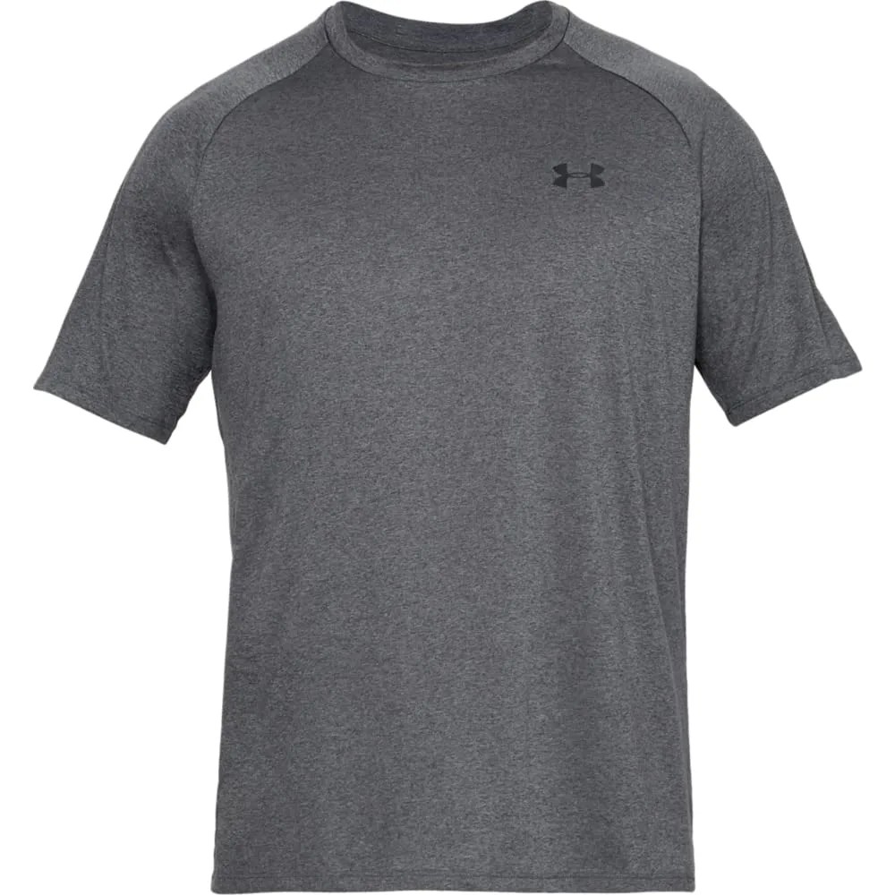 under armour men tech 20 shortsleeve, light and breathable sports t shirt, gym clothes with anti odour technology