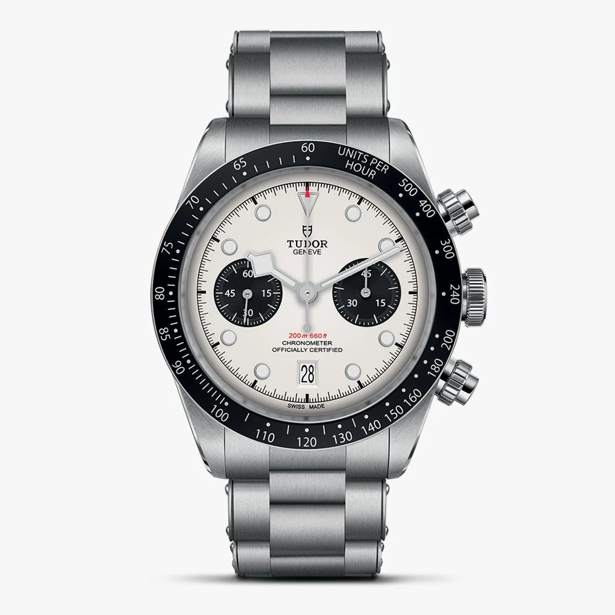 a black and silver wrist watch
