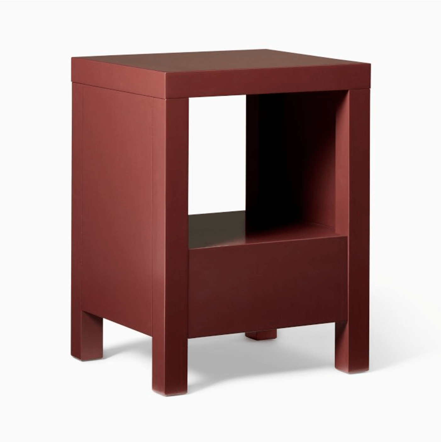 a wooden desk with a white background