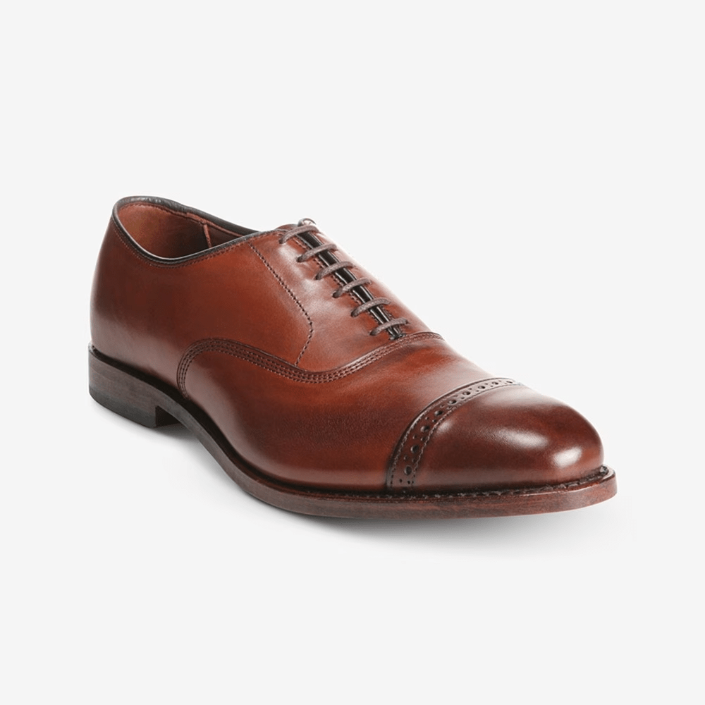 a brown leather shoe