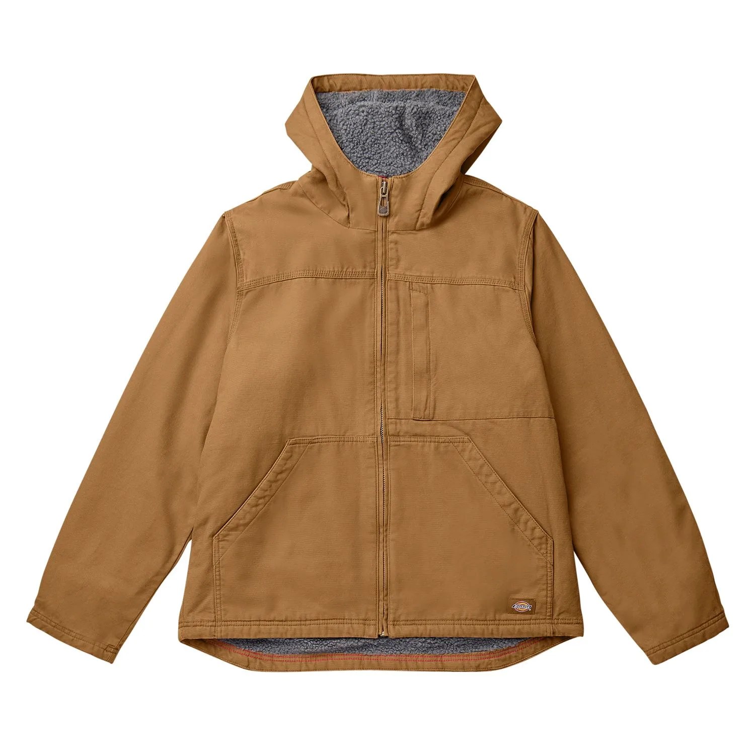 a brown jacket with a white background