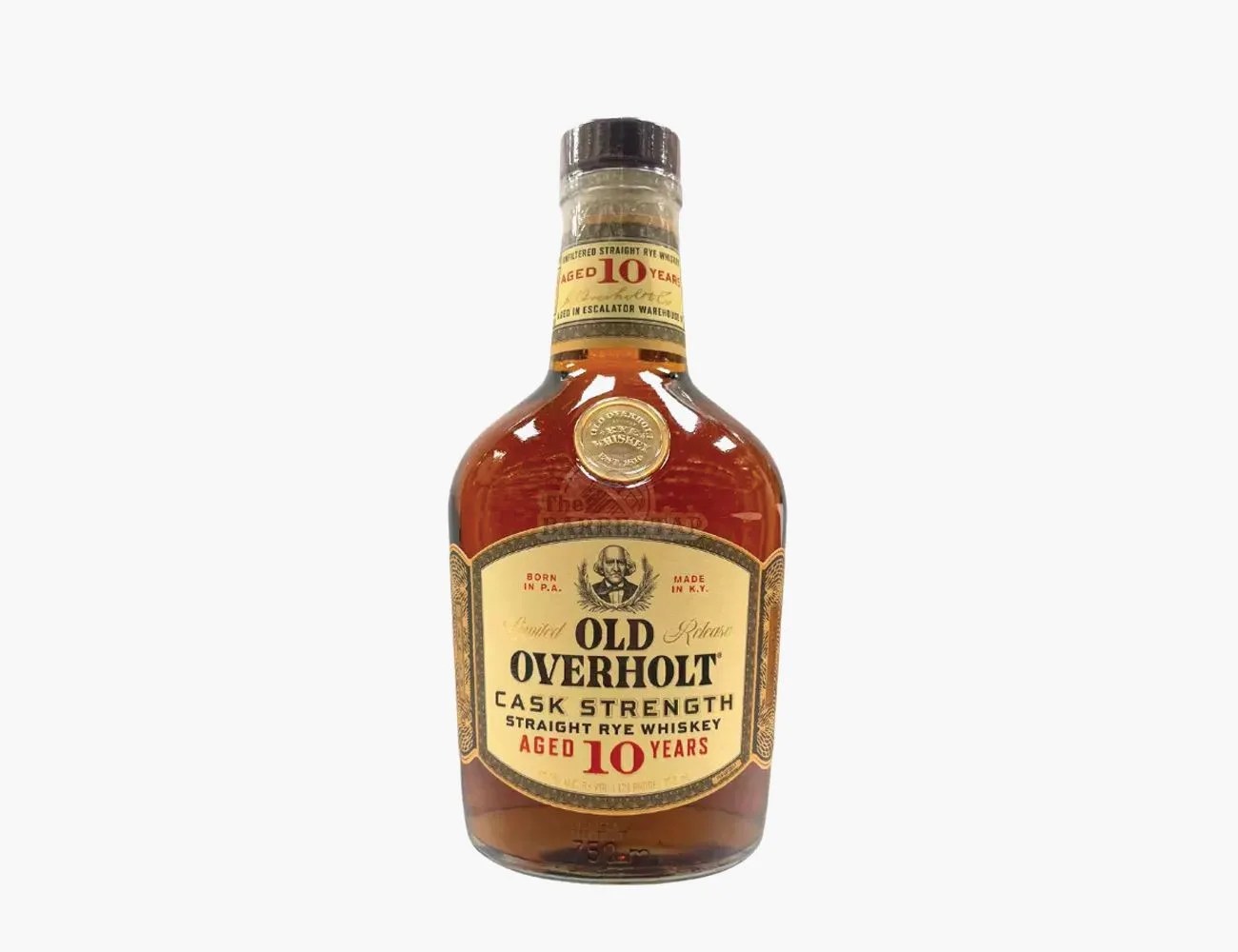 OLD OVERHOLT 10 YEAR CASK STRENGTH STRAIGHT RYE WHISKEY
