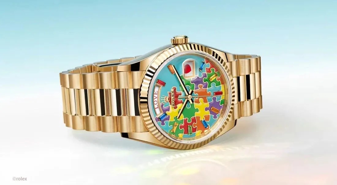 rolex puzzle dial watch