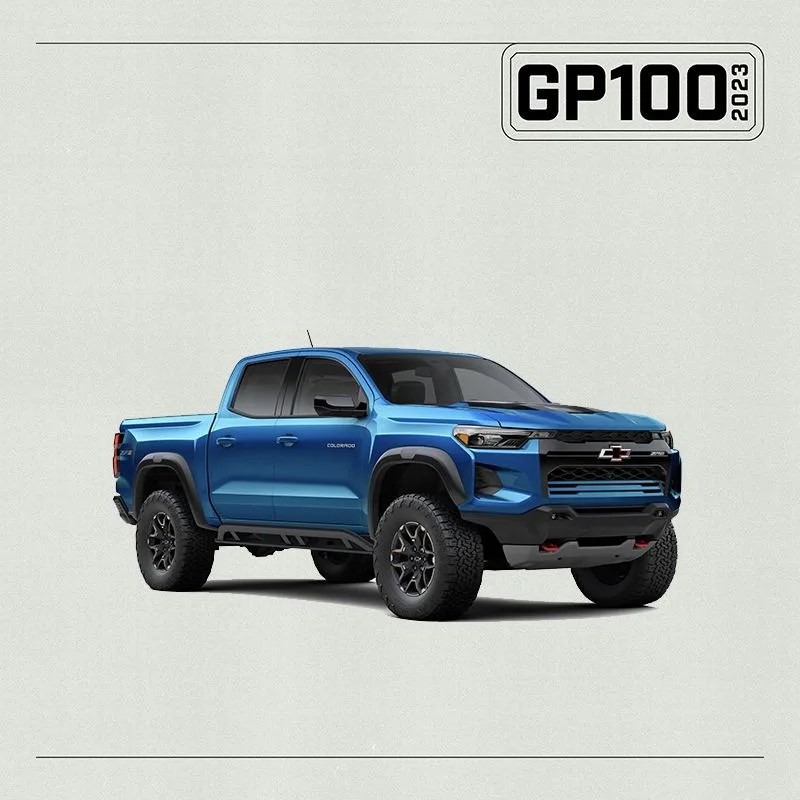 a blue pickup truck