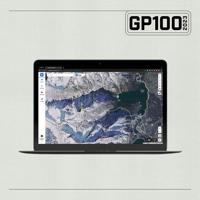 a laptop with a map on the screen
