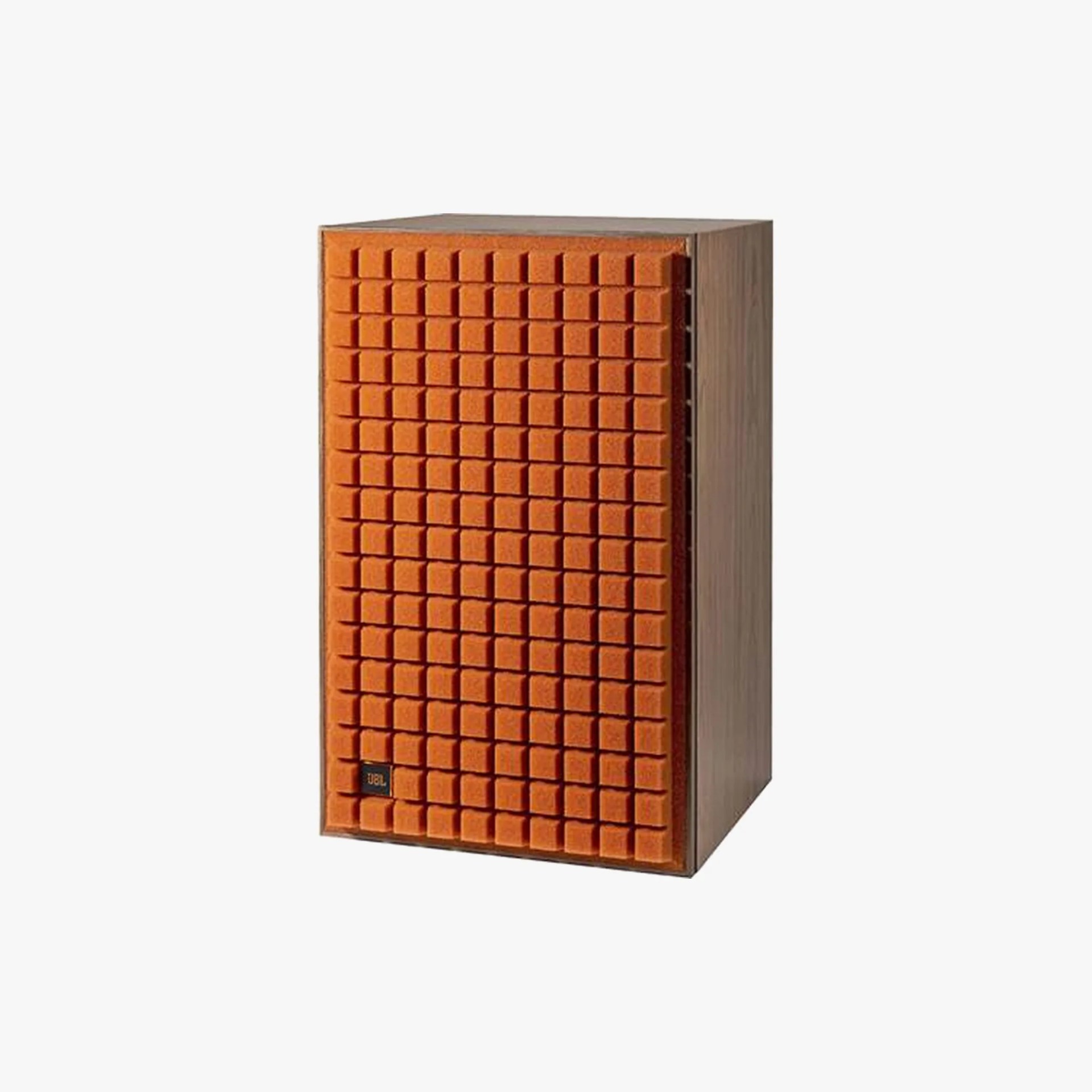 single speaker with orange cover