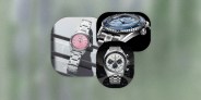 collage of three watches