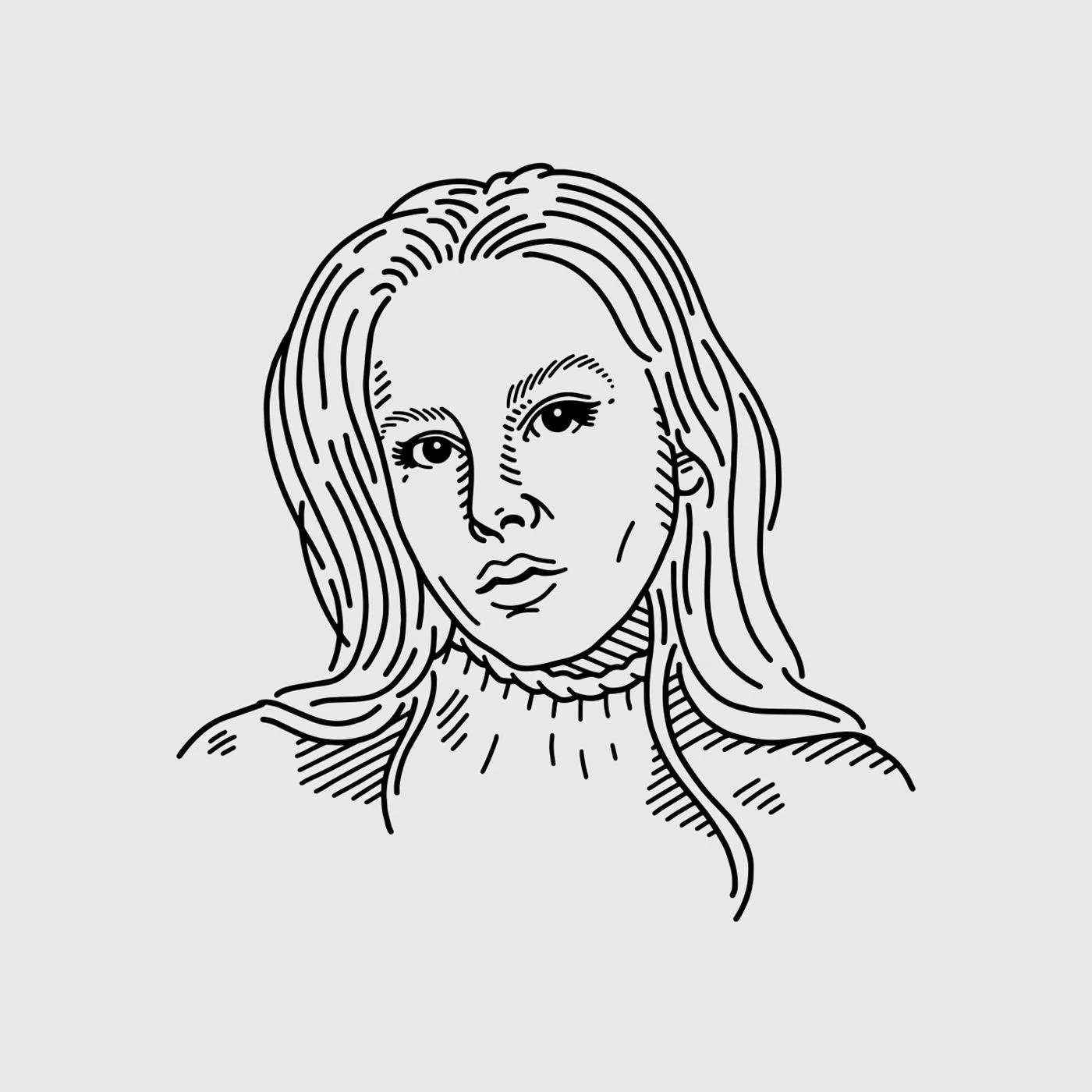 a drawing of a person