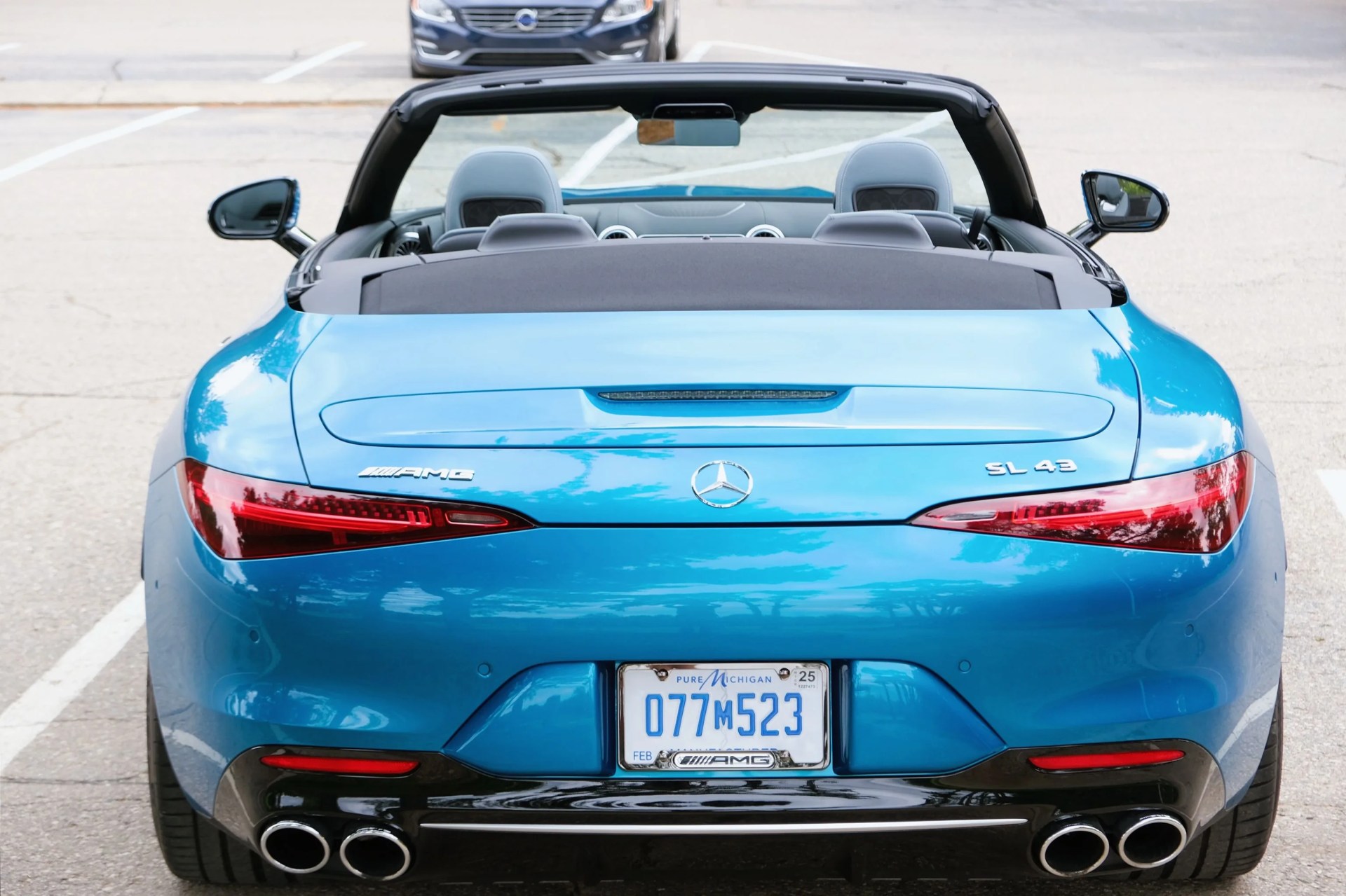 blue mercedes sl43