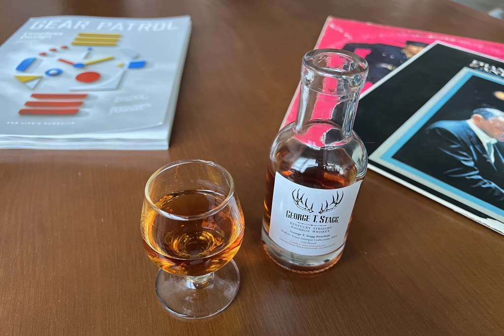 whiskey bottle and glass