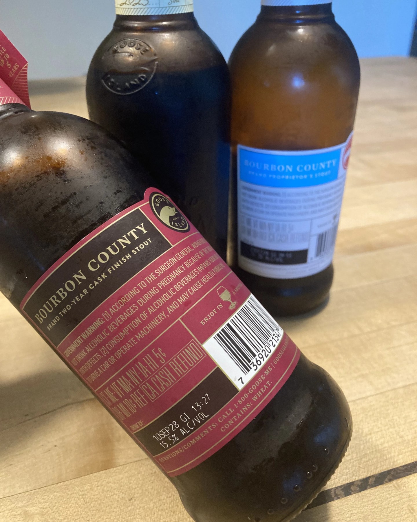 a group of beer bottles