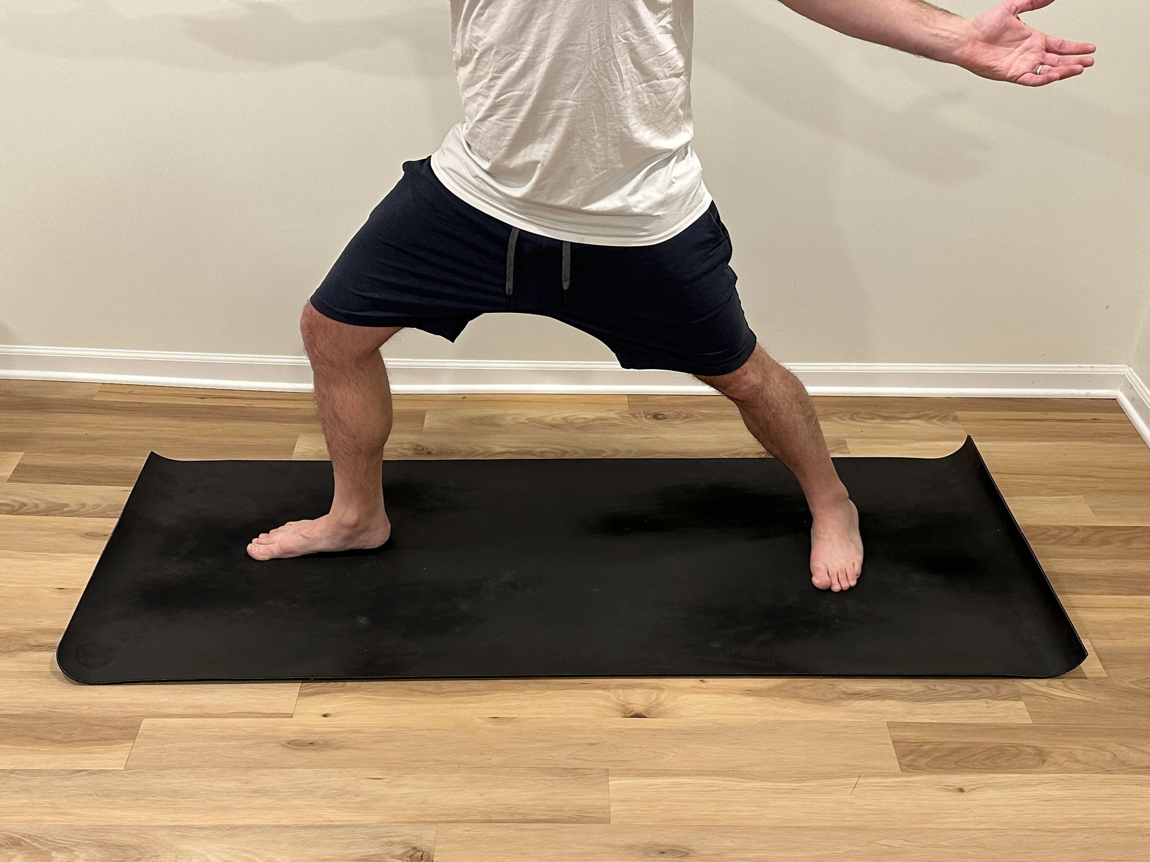 a man doing yoga