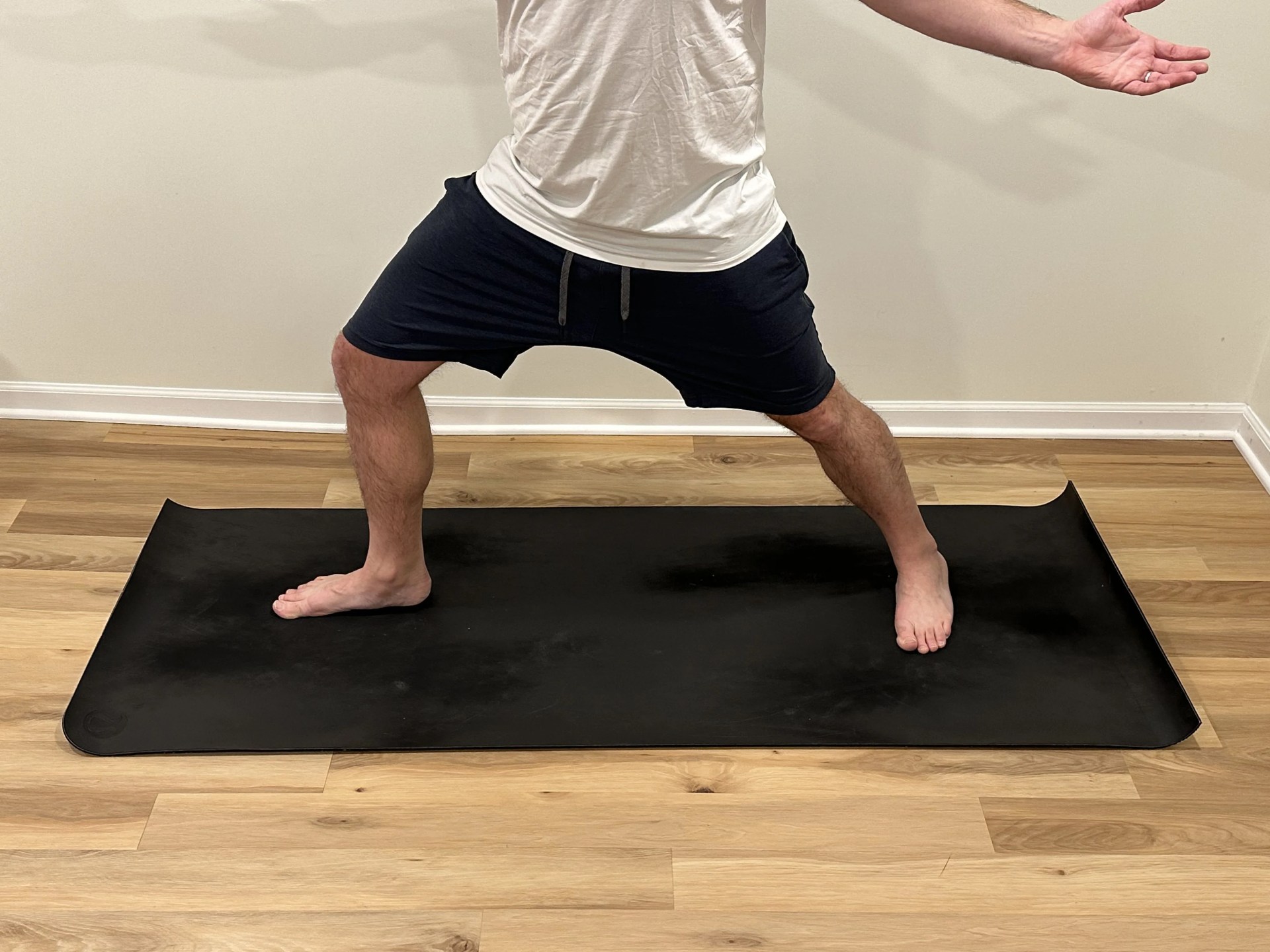a man doing yoga