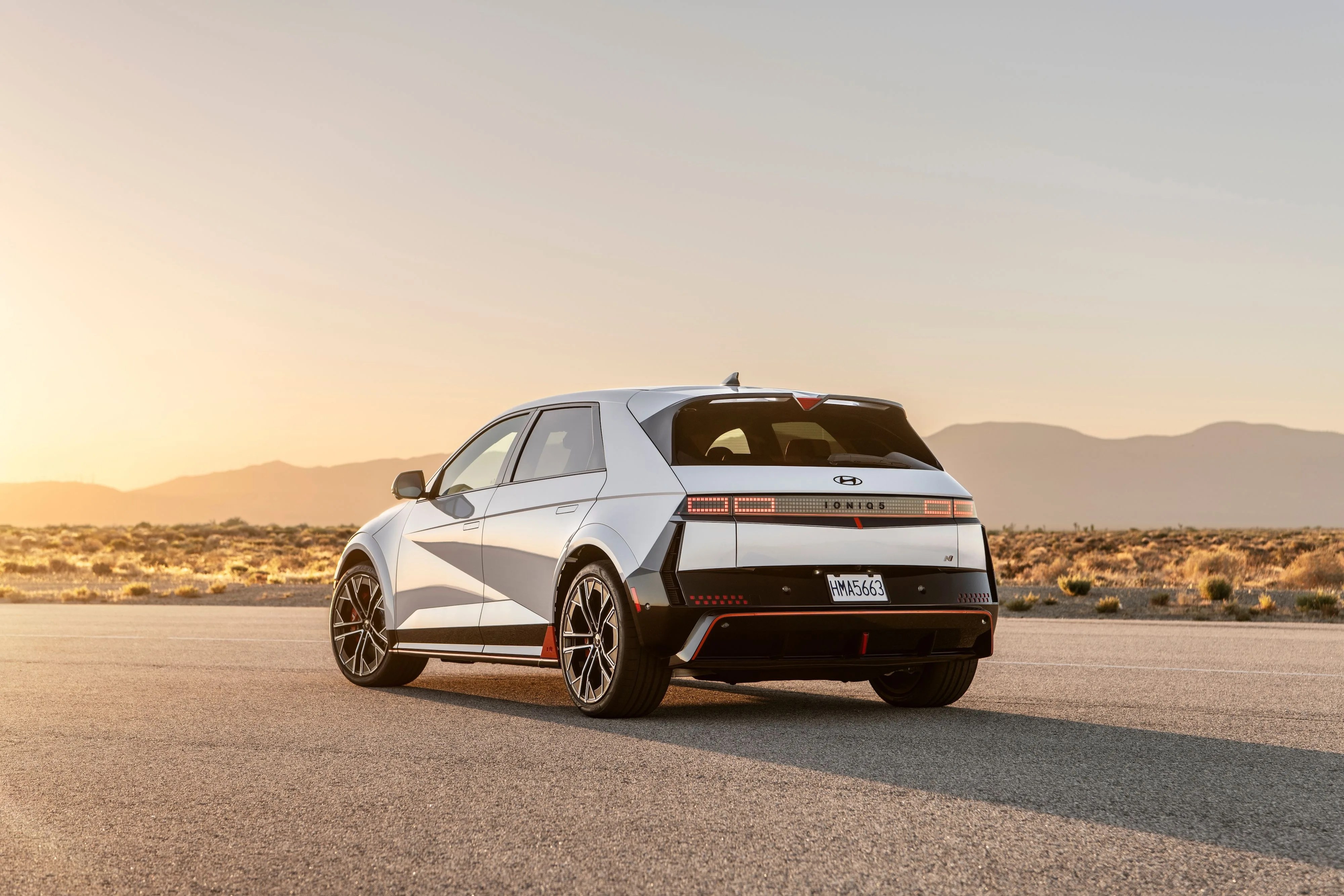 2025 hyundai ioniq 5 n rear view