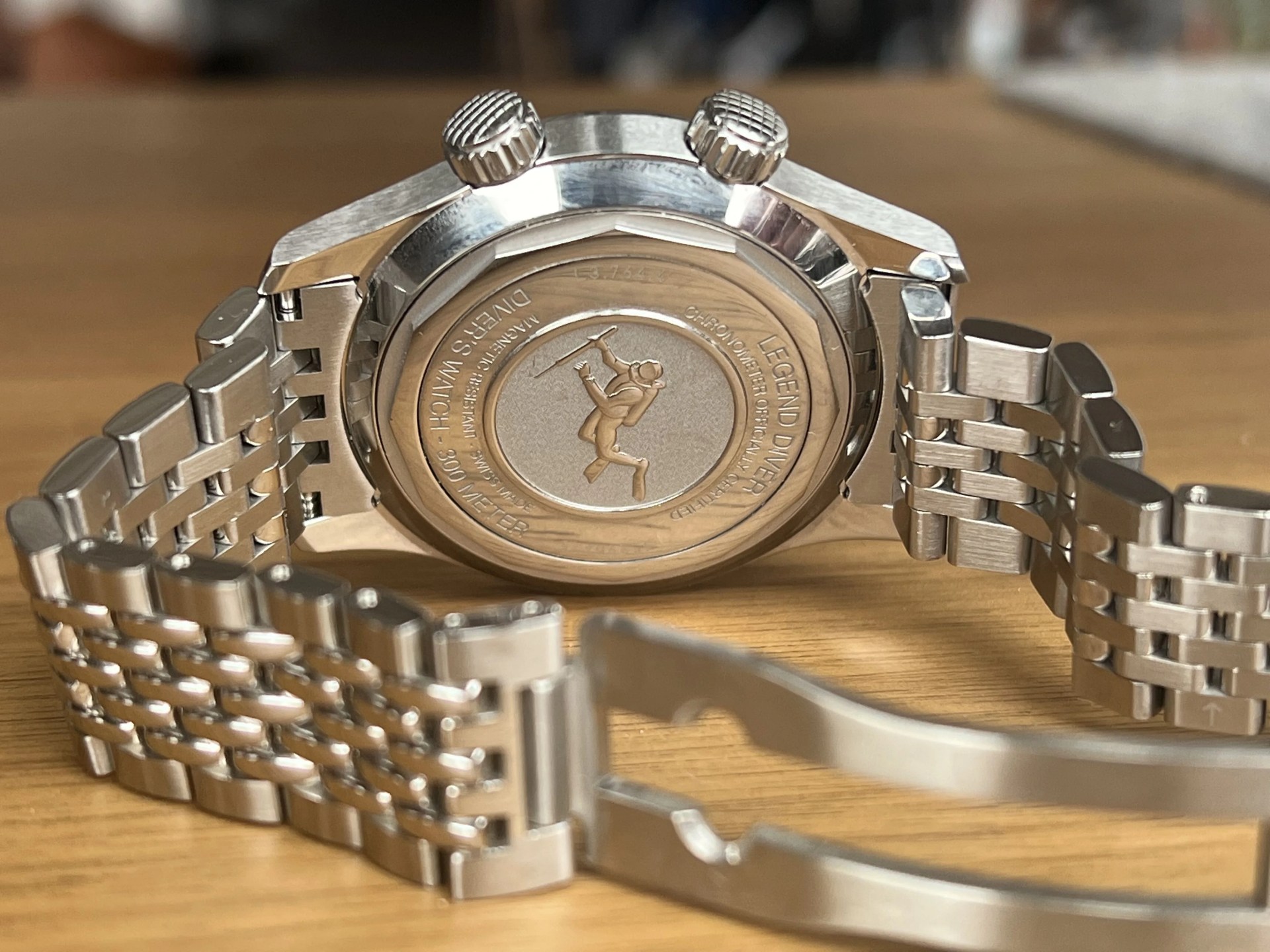 a close up of a watch