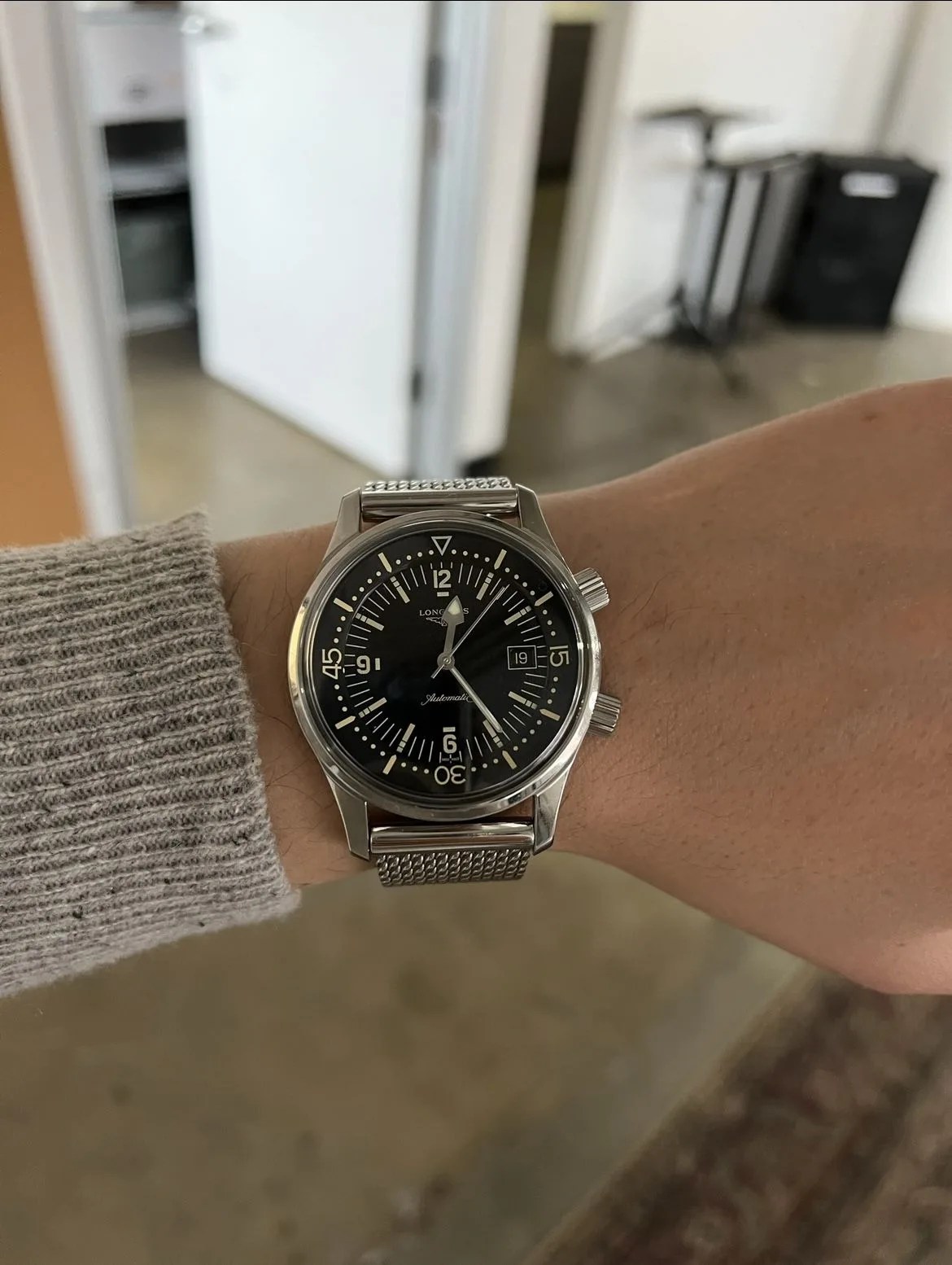 a watch on a person's wrist