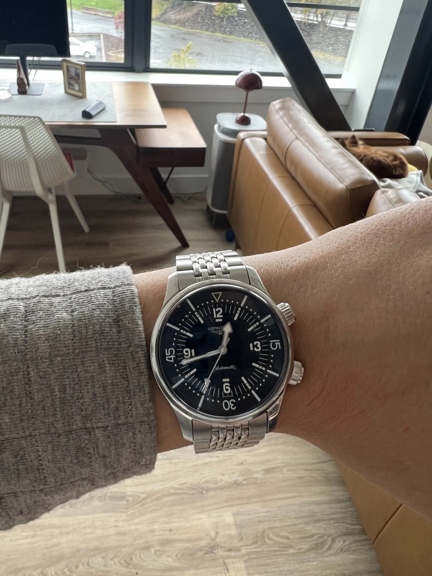 watch on a person's wrist