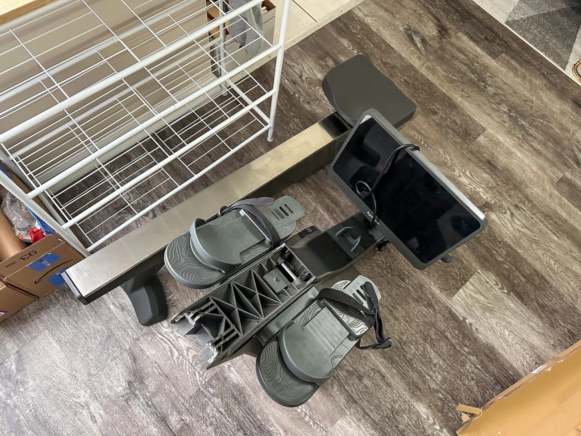 a machine on the floor