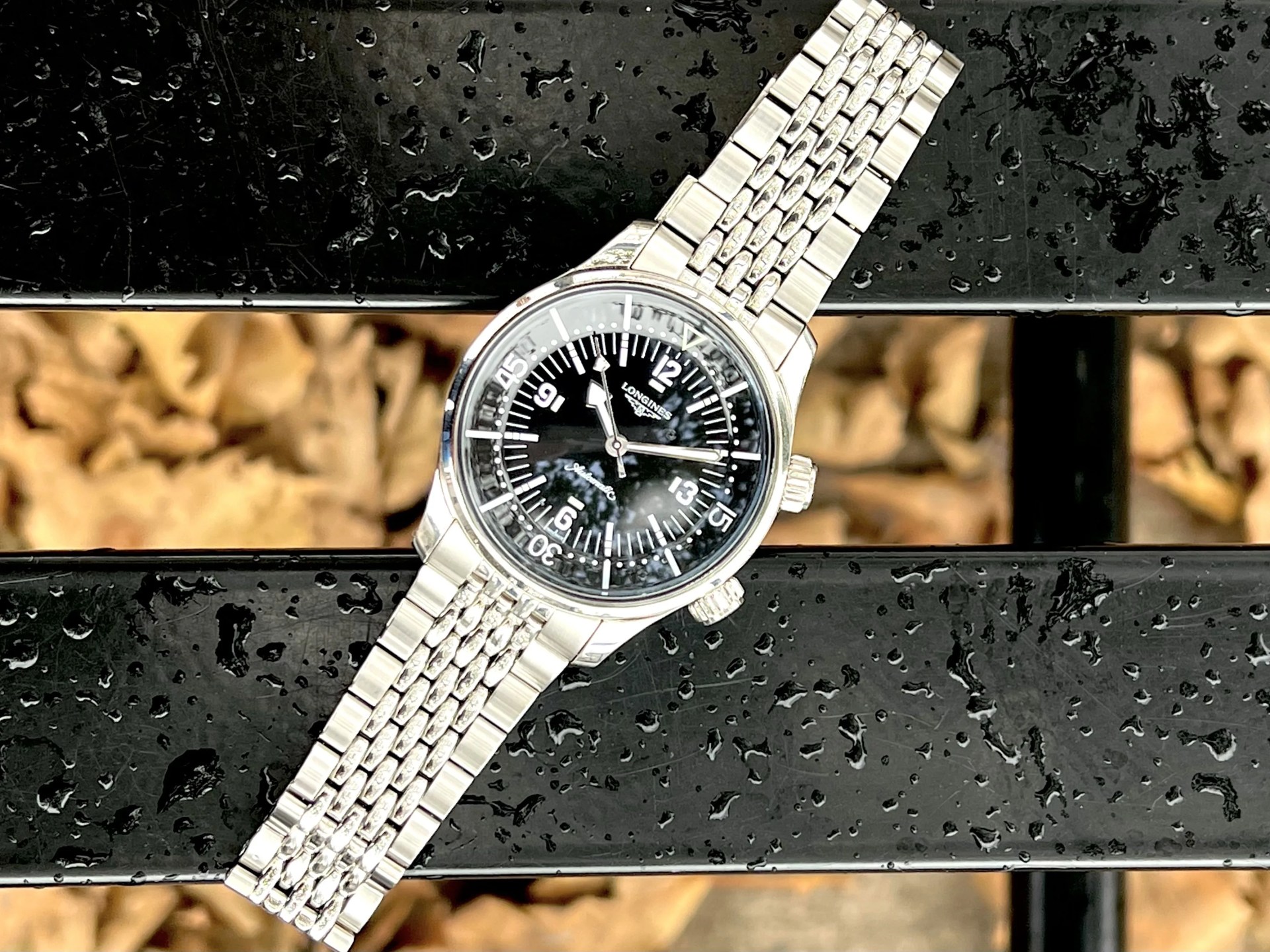 watch on a bench