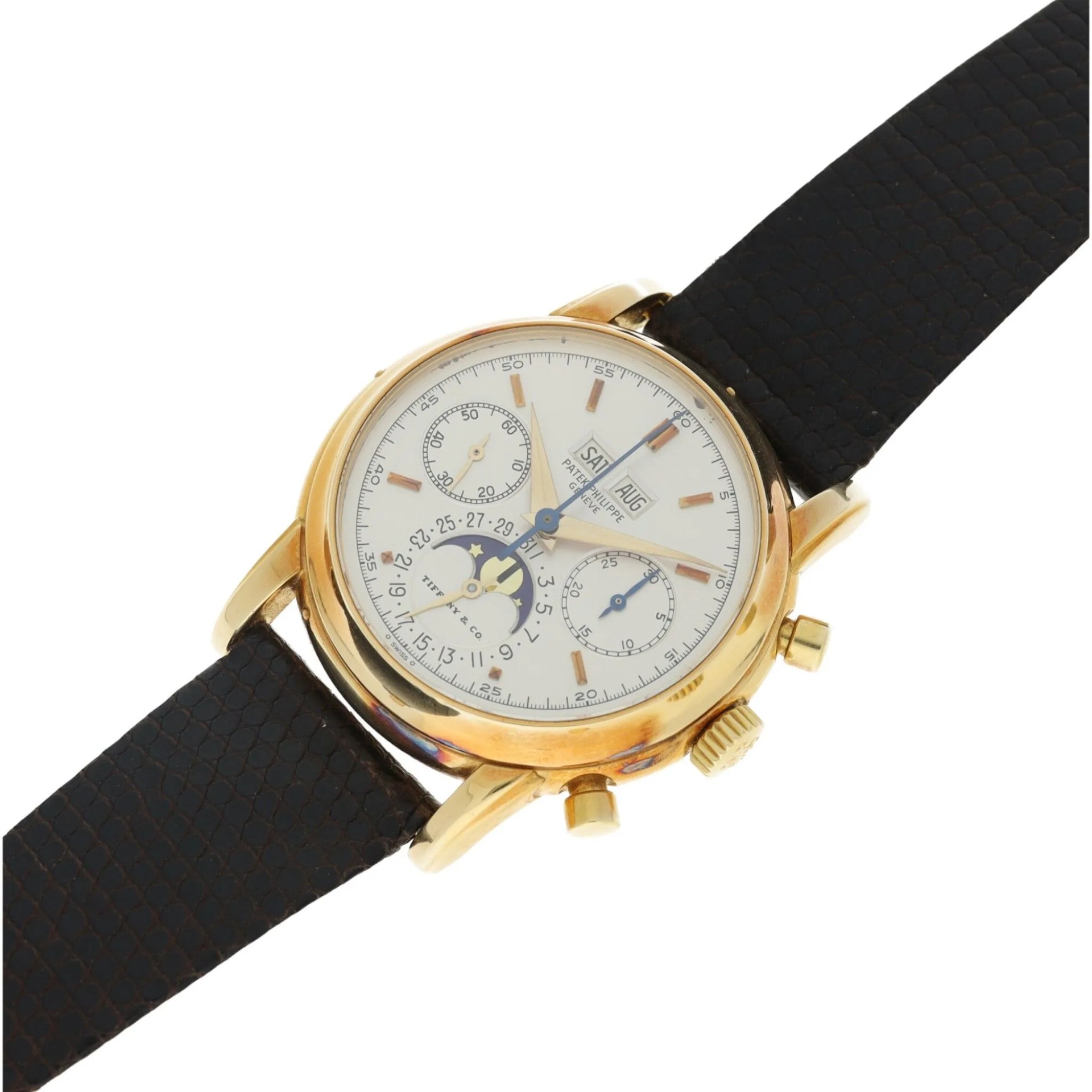 a watch on a stand