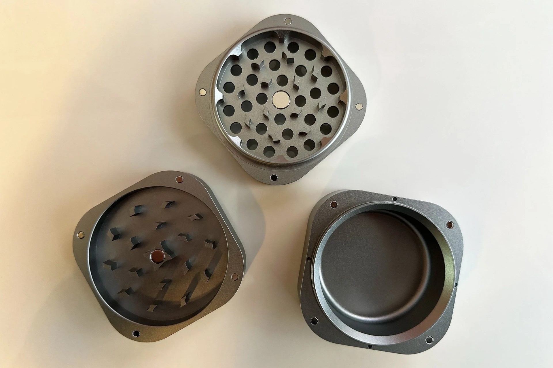 a weed grinder on a table