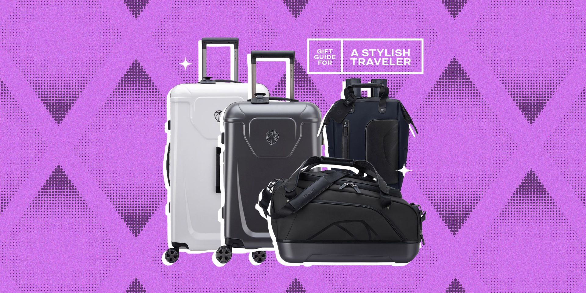 gift guide for a stylish traveler with peugeot luggage