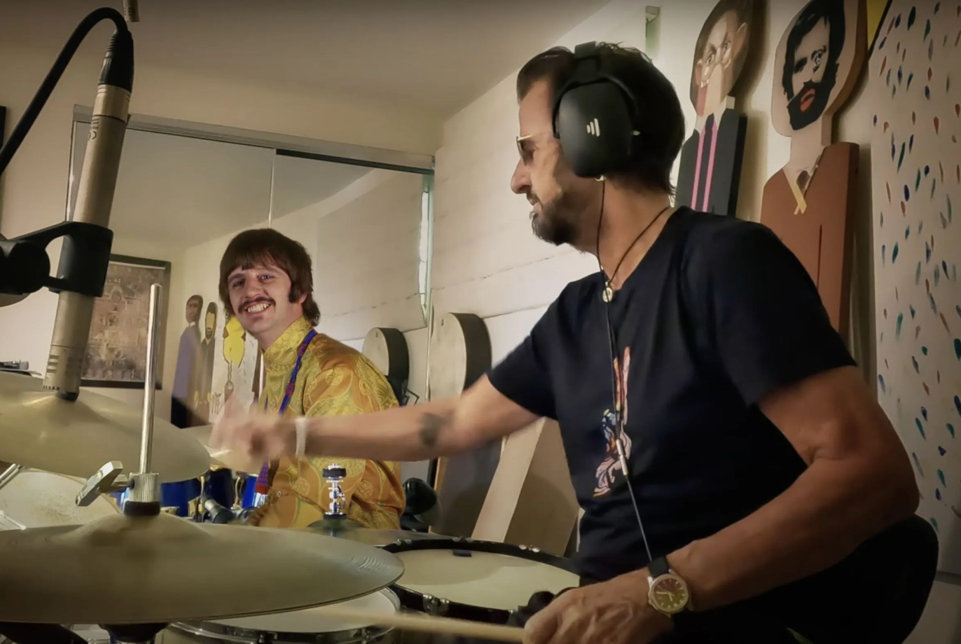 ringo playing drums