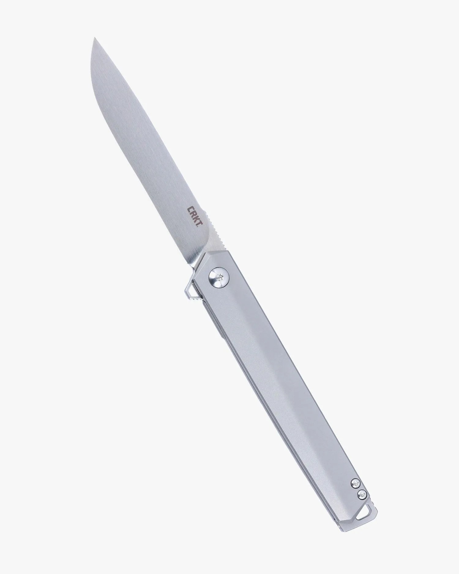 a silver crkt stylus knife