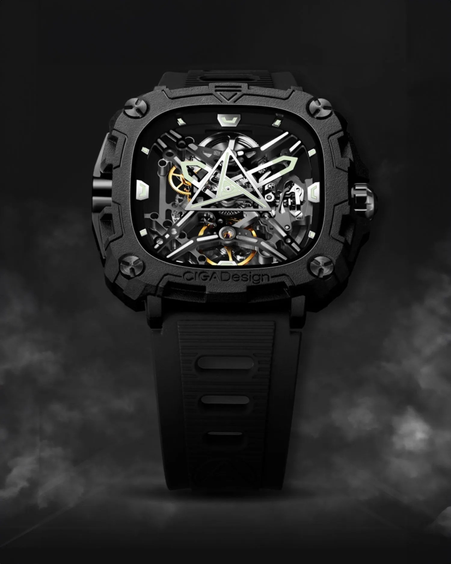 ciga design eye of horus automatic skeleton watch