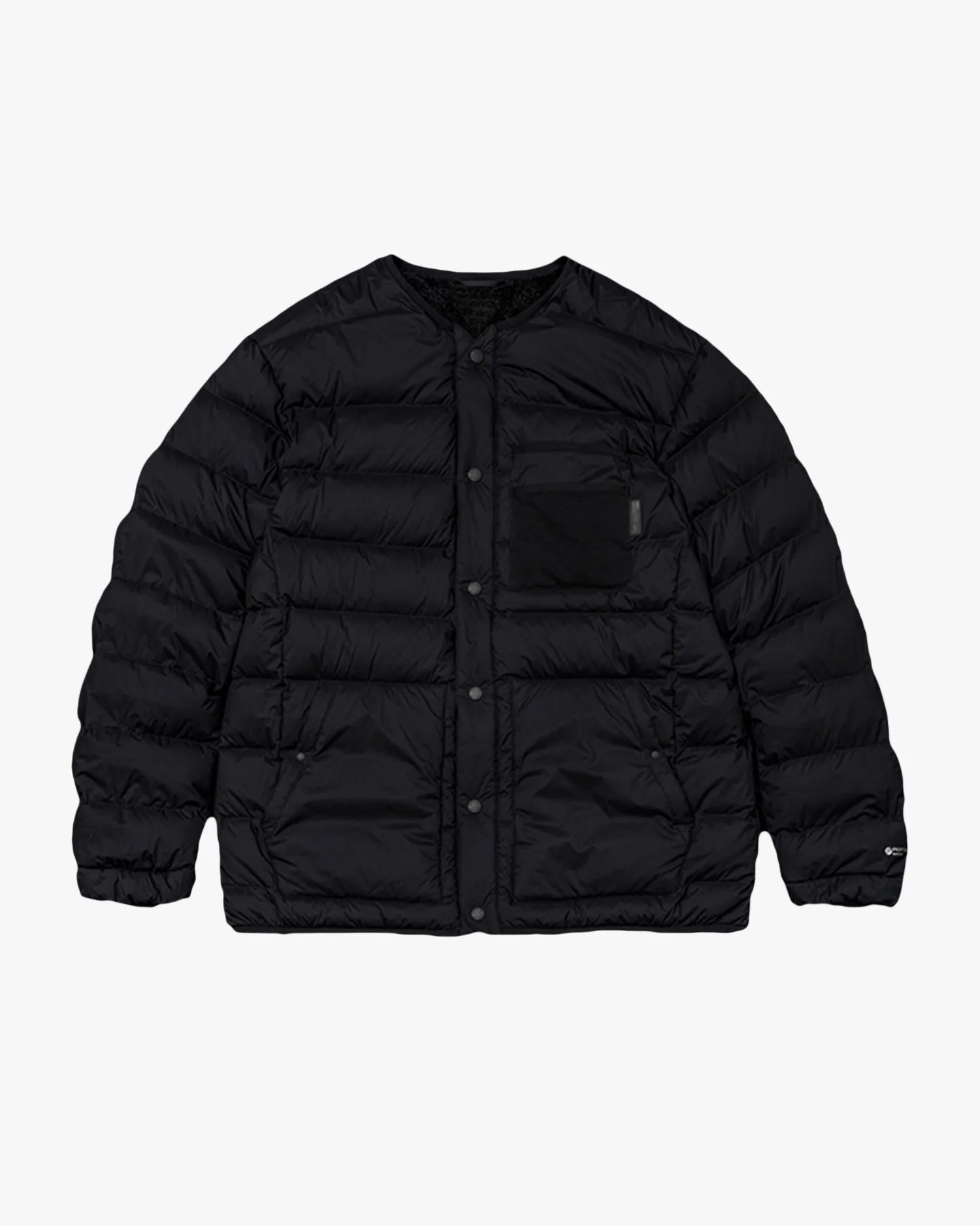 a black jacket with a white background