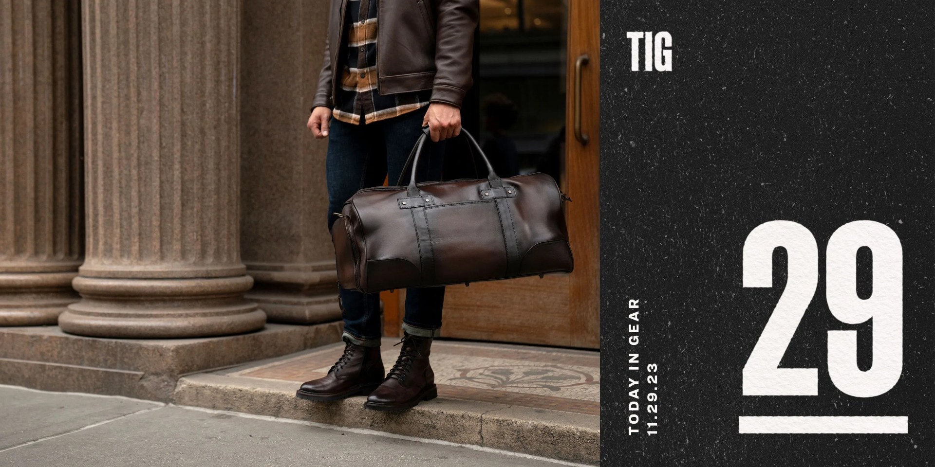 a person carrying a bag