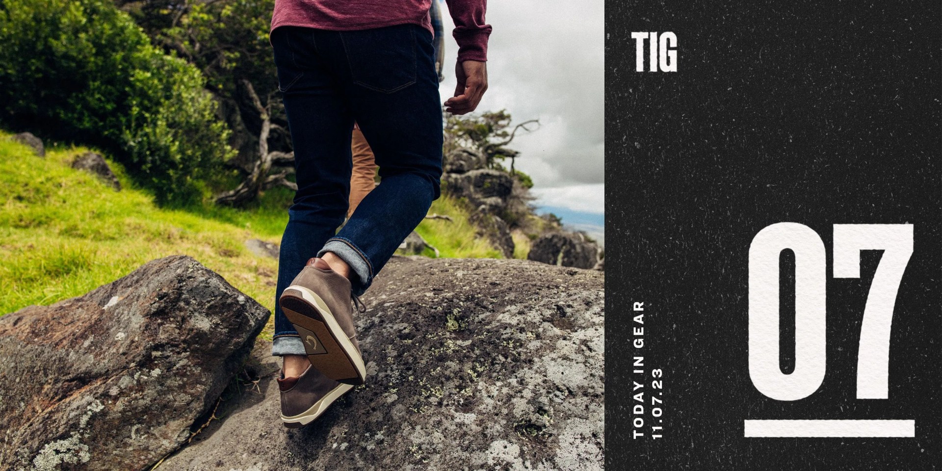 today in gear november 7 2023 a person hiking wearing olukai papakū 'ili boots