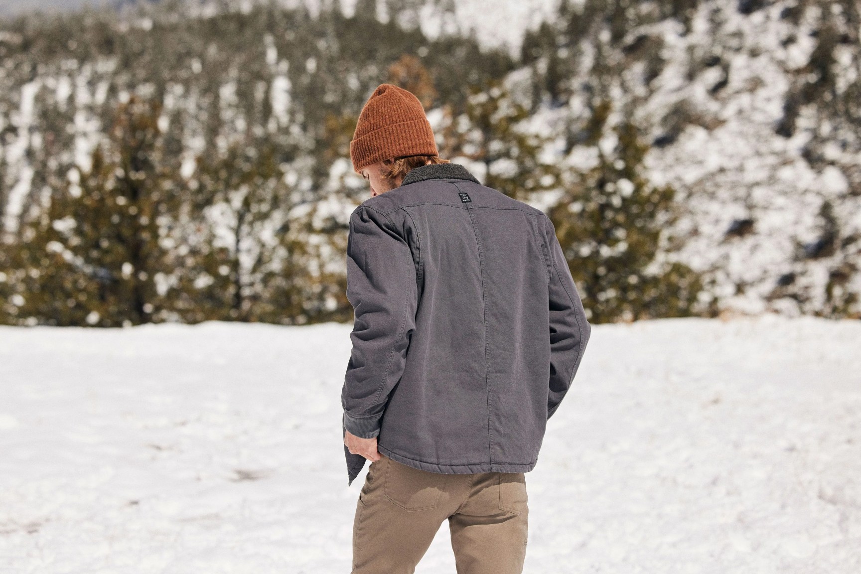 talking points man wearing wrangler jacket
