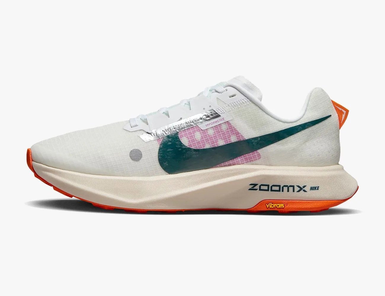 a white and orange shoe