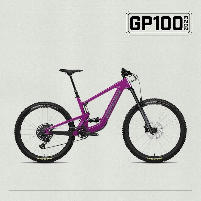a purple bicycle