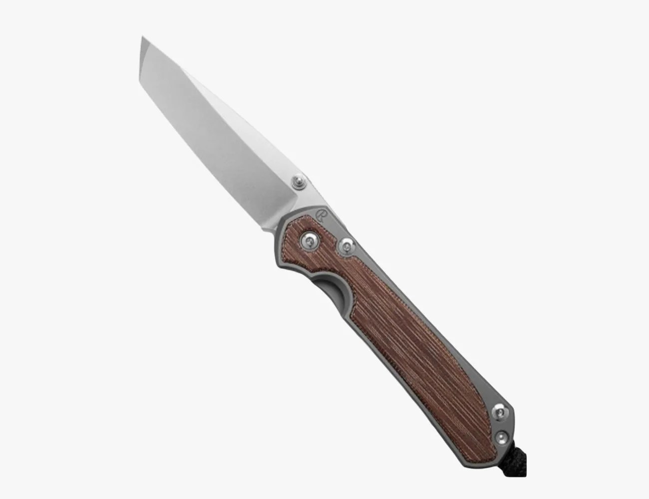 a knife with a wooden handle