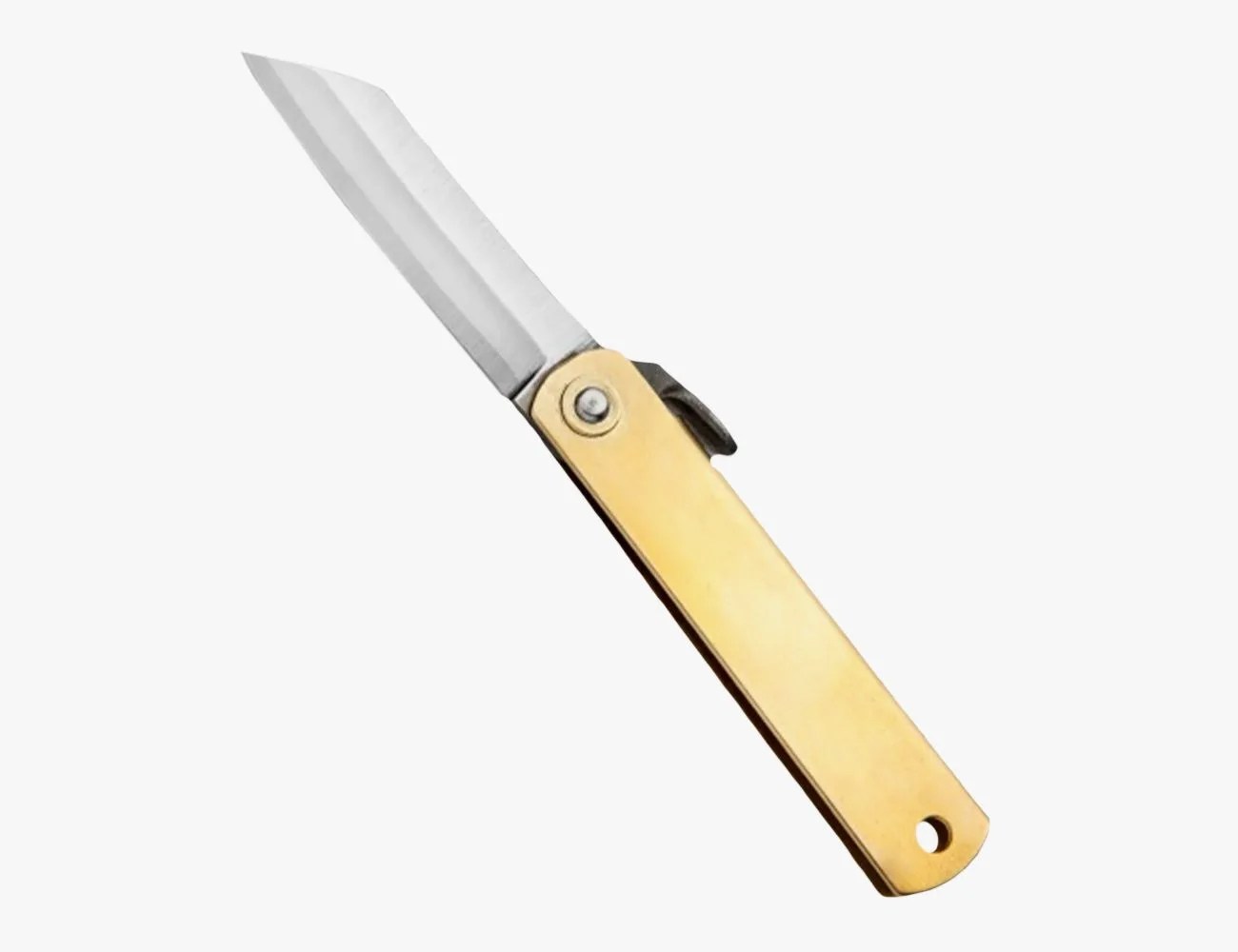 a knife with a handle