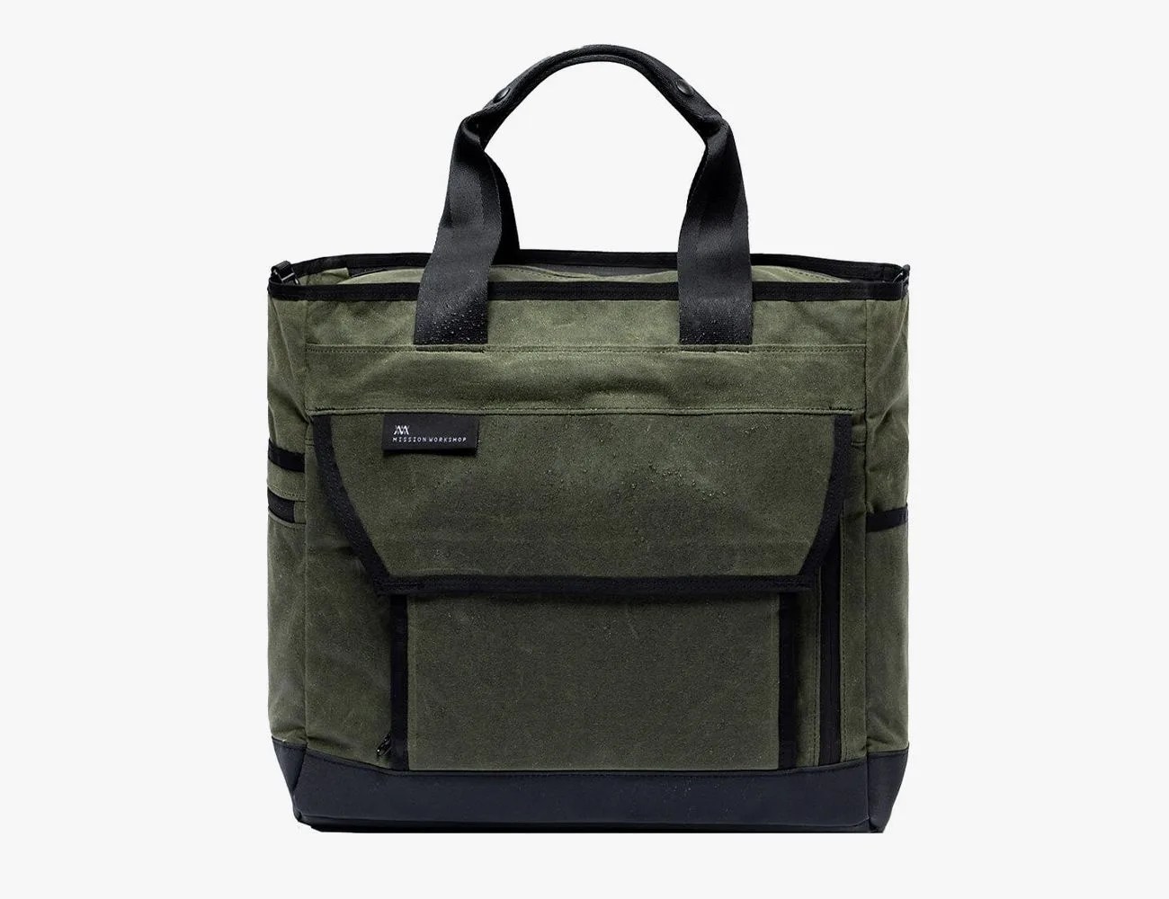 a green and black bag