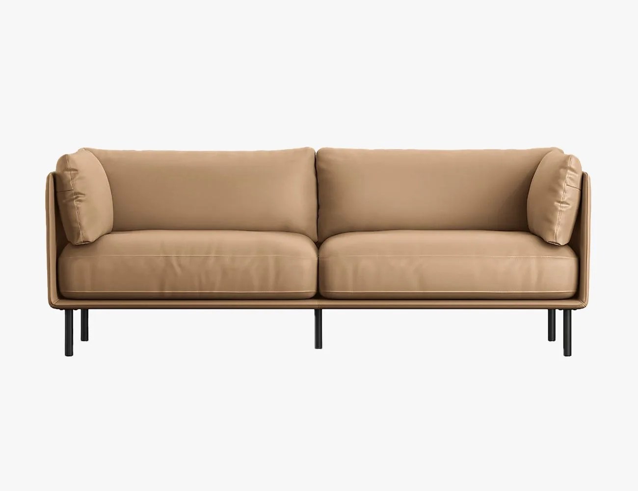 a tan couch