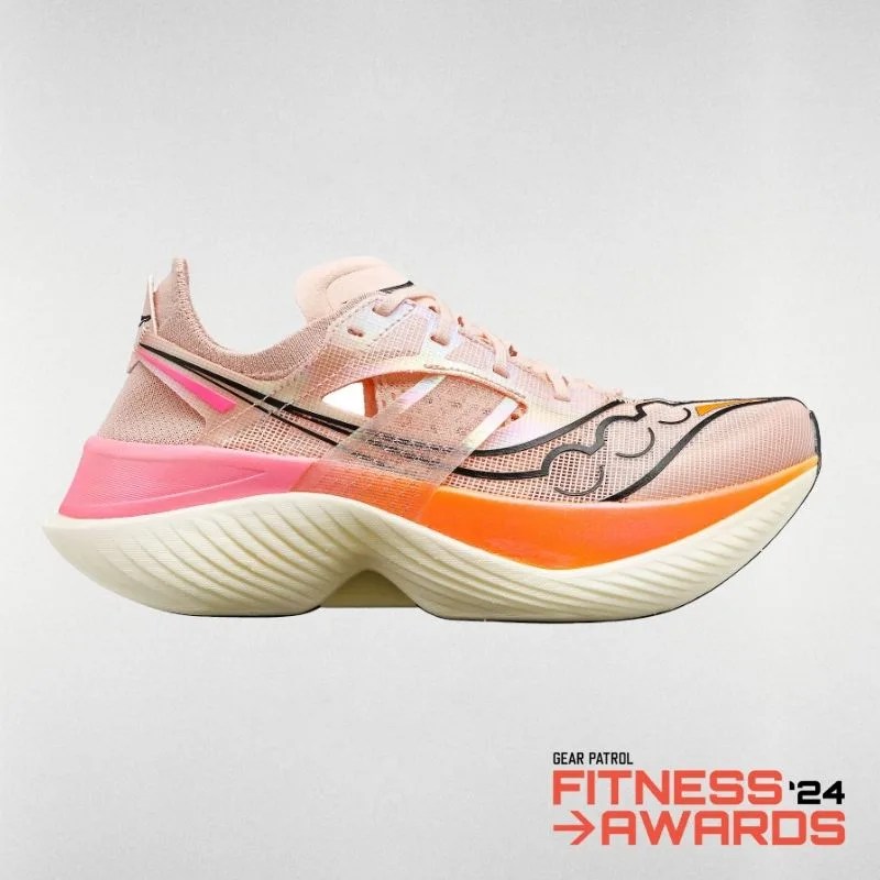 a pink and white shoe