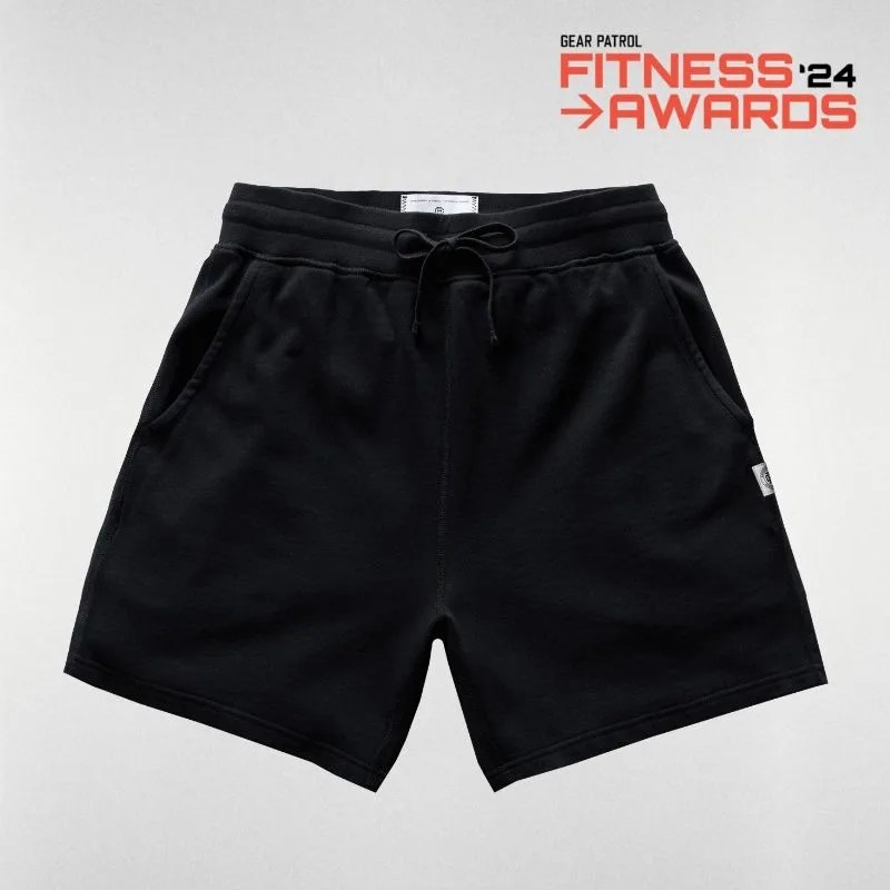 a pair of black shorts