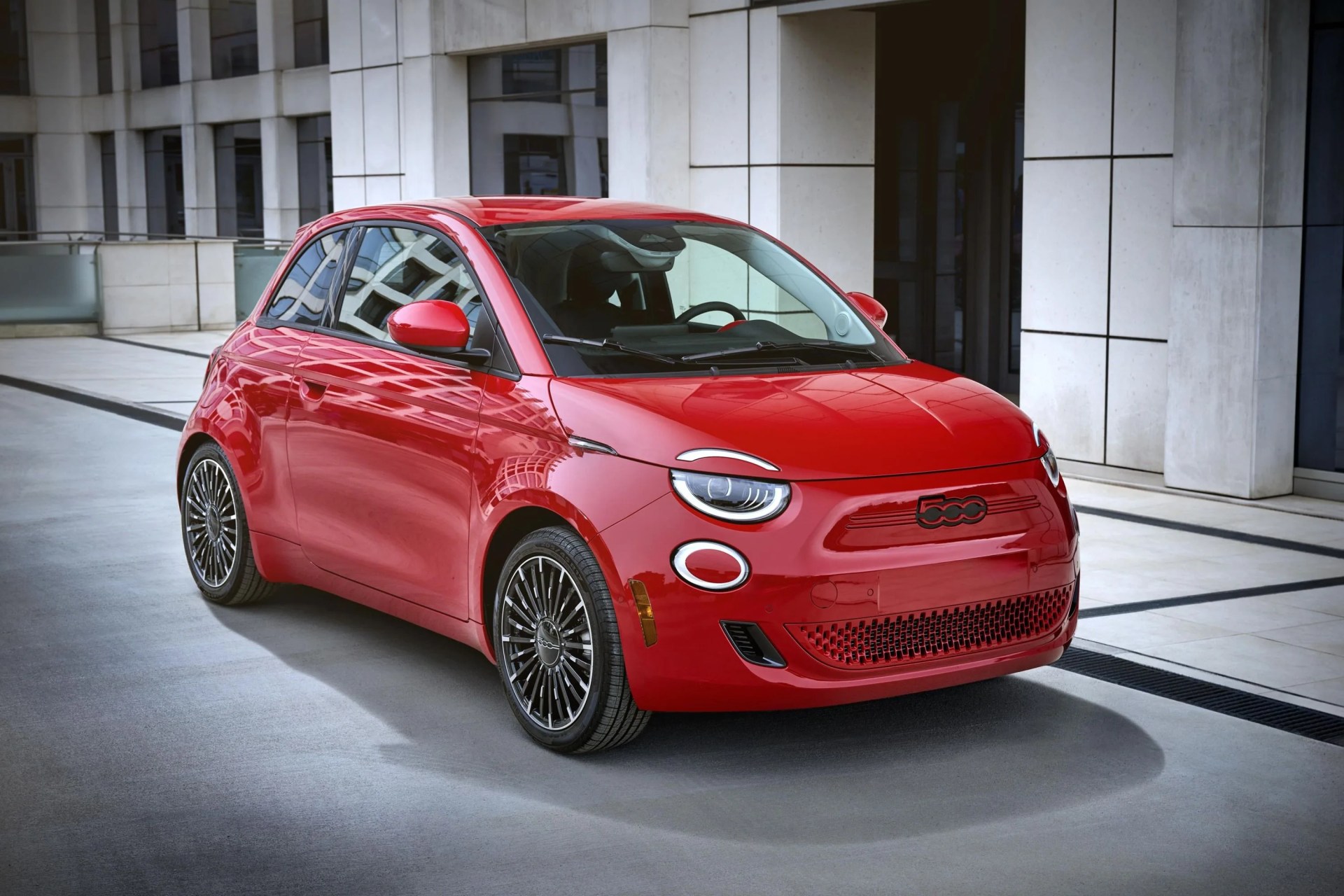 fiat 500e red 2024