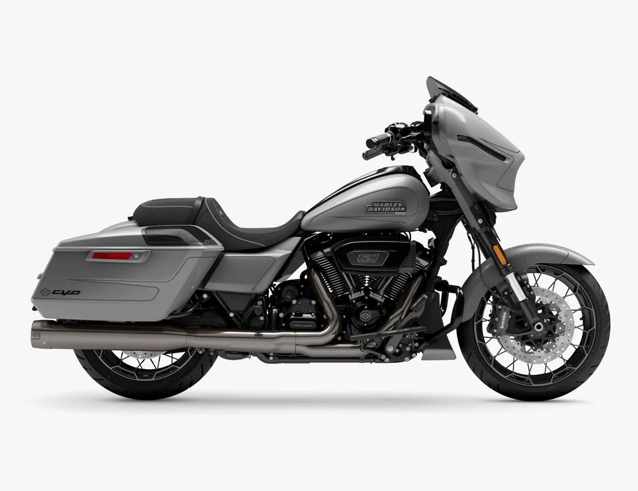 a black and silver motorcycle