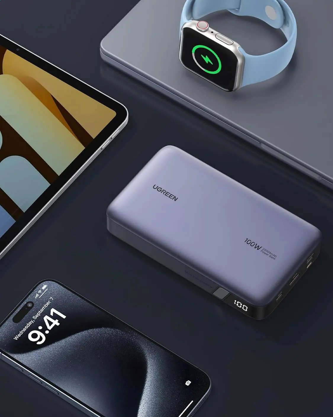 ugreen 100w 20000mah power bank, nexode portable charger