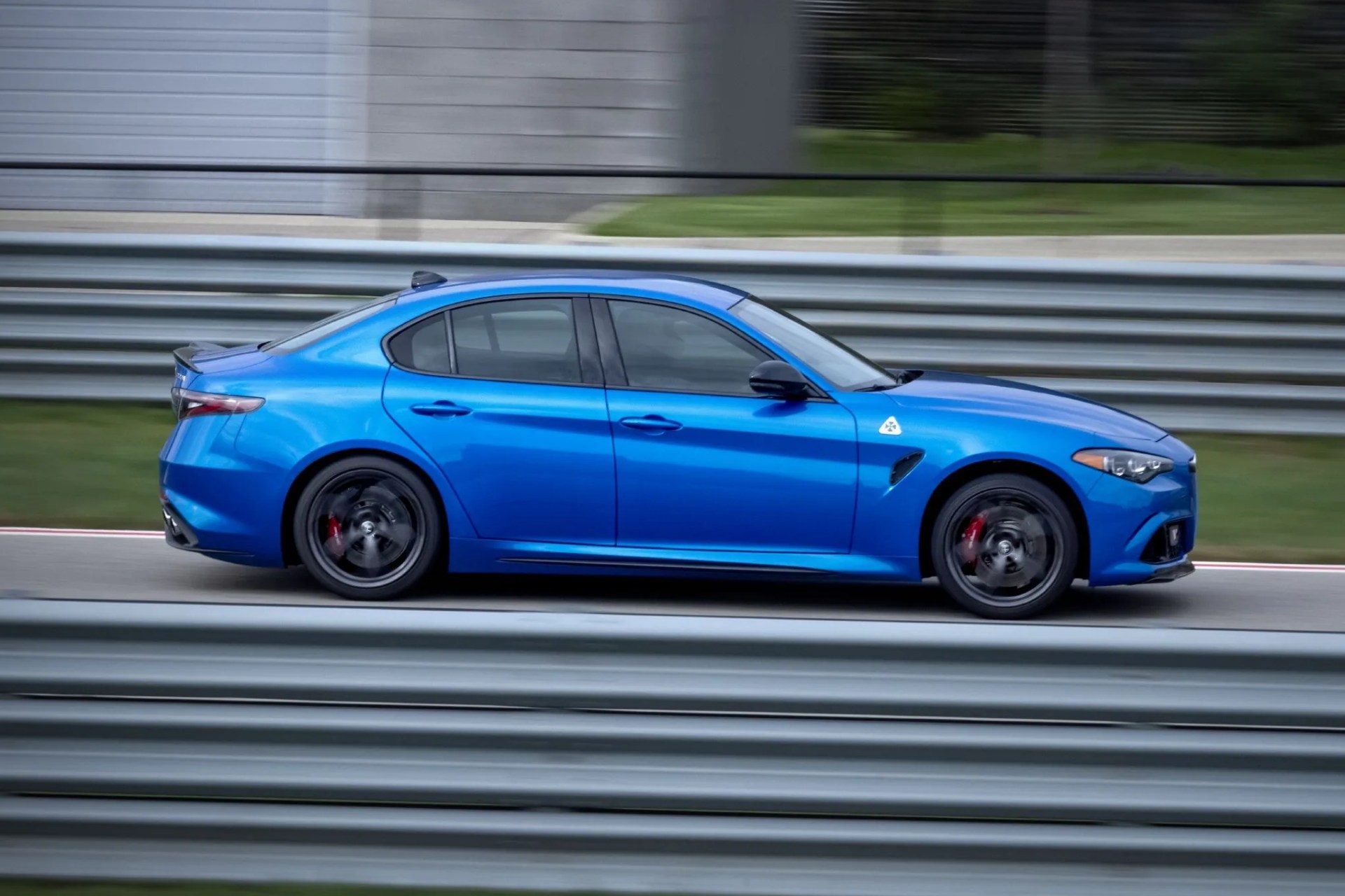 2024 alfa romeo sedan on track