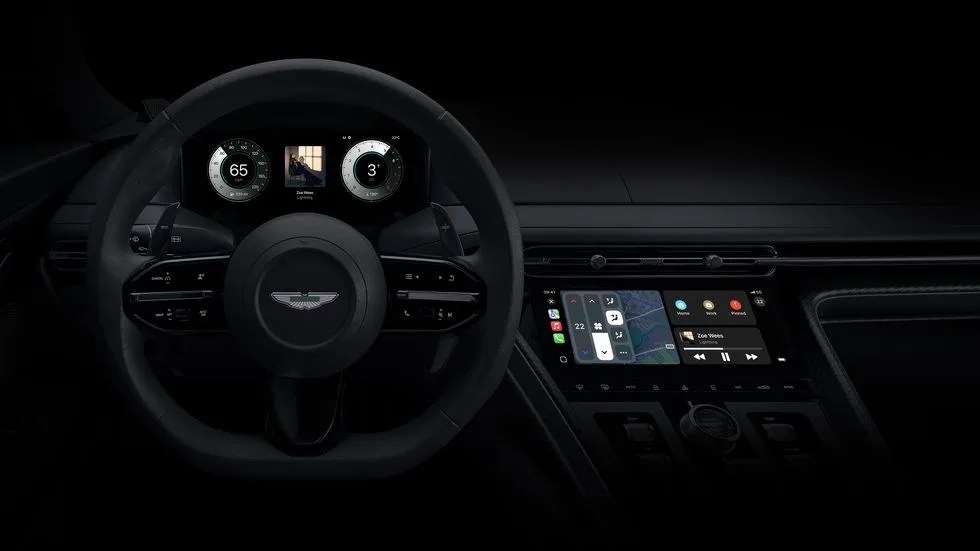 the dashboard of a car