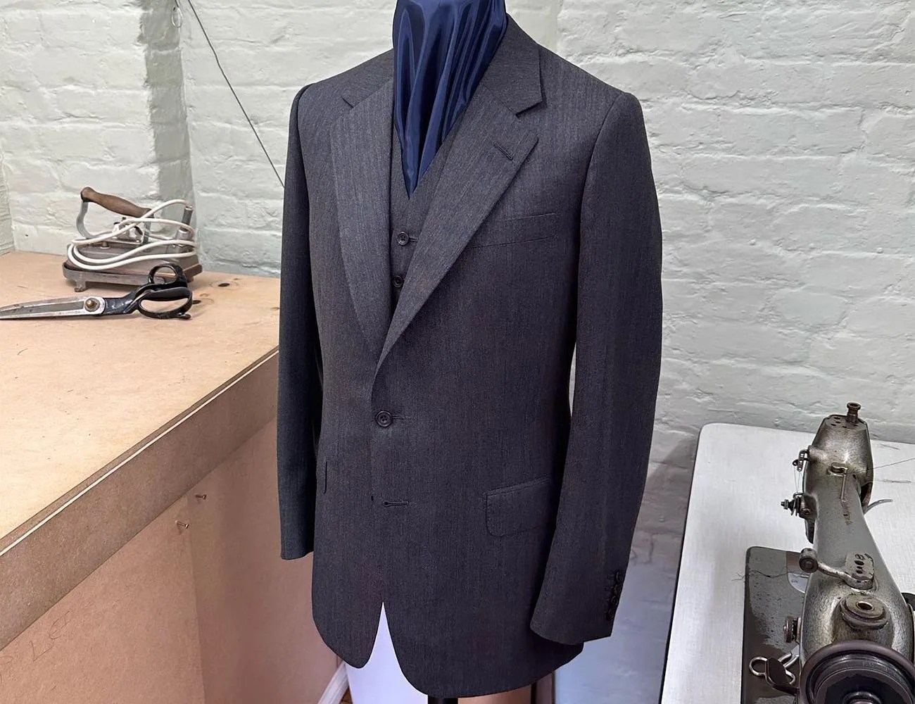 a jacket on a pole