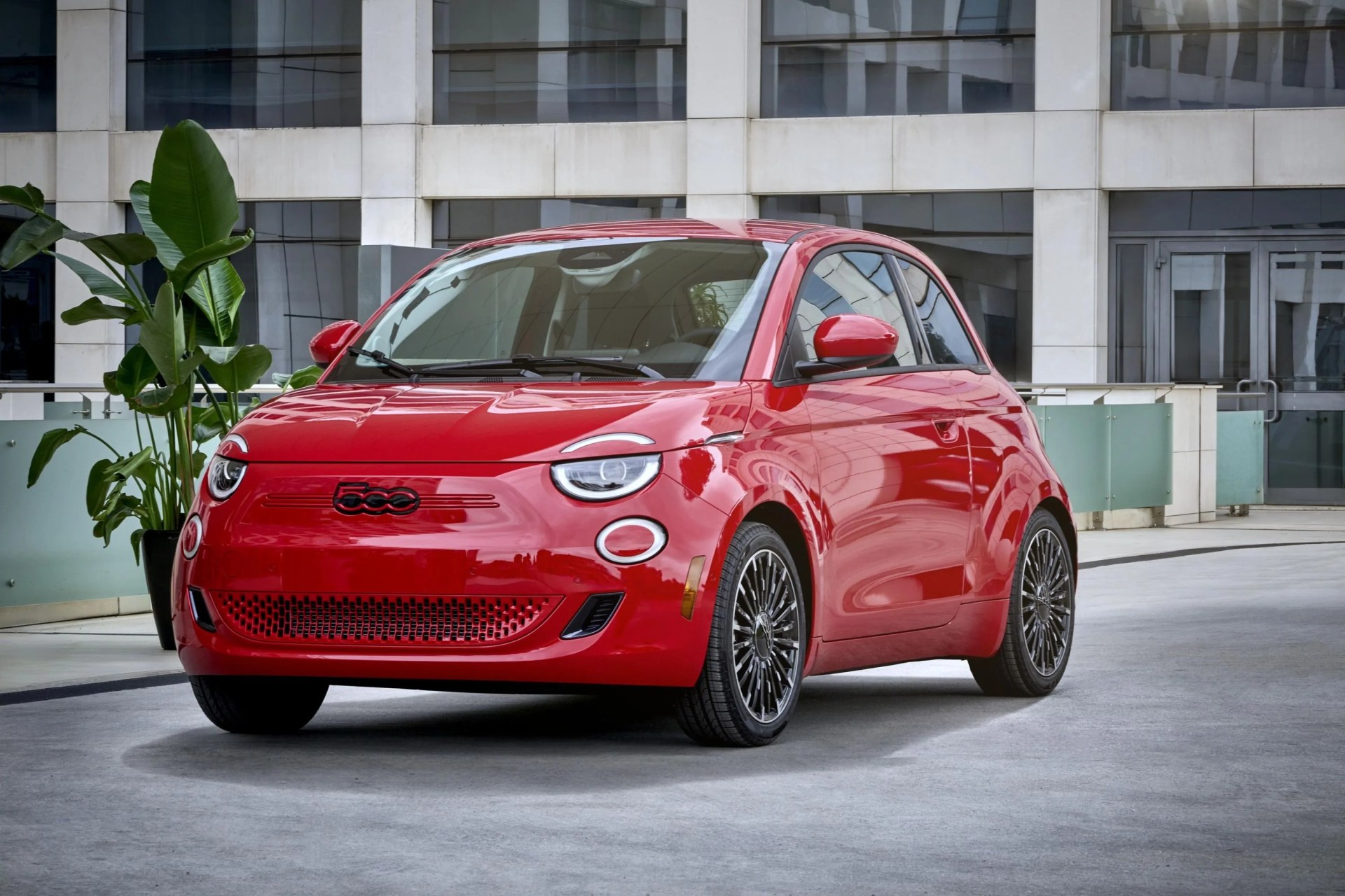 fiat 500e red 2024