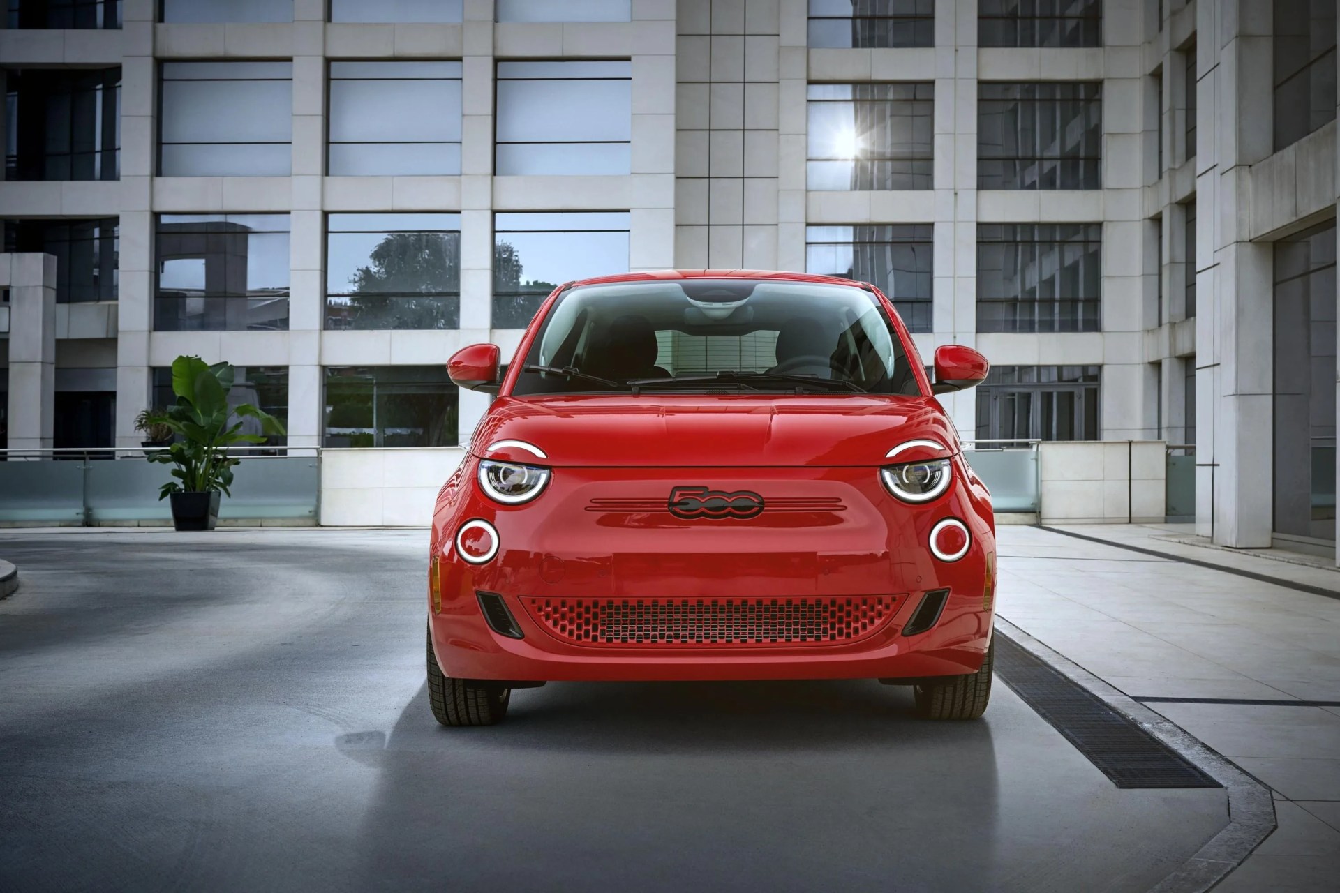 fiat 500e red 2024