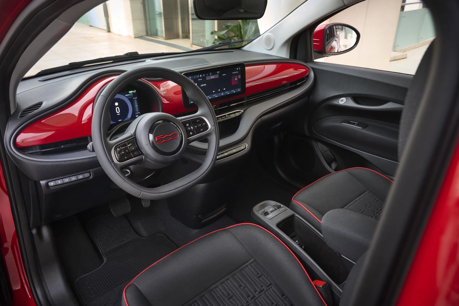 fiat 500e red 2024